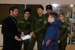 27 марта 2015 года, в главном корпусе нашего университета, по просьбе студентов, состоялась встреча-беседа с окормляющим Пензенское казачество, протоиреем АлександромОвцыновым.